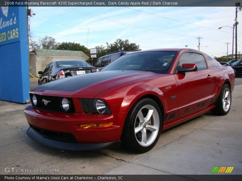 Dark Candy Apple Red / Dark Charcoal 2008 Ford Mustang Racecraft 420S Supercharged Coupe