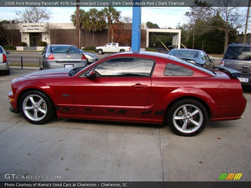 Dark Candy Apple Red / Dark Charcoal 2008 Ford Mustang Racecraft 420S Supercharged Coupe