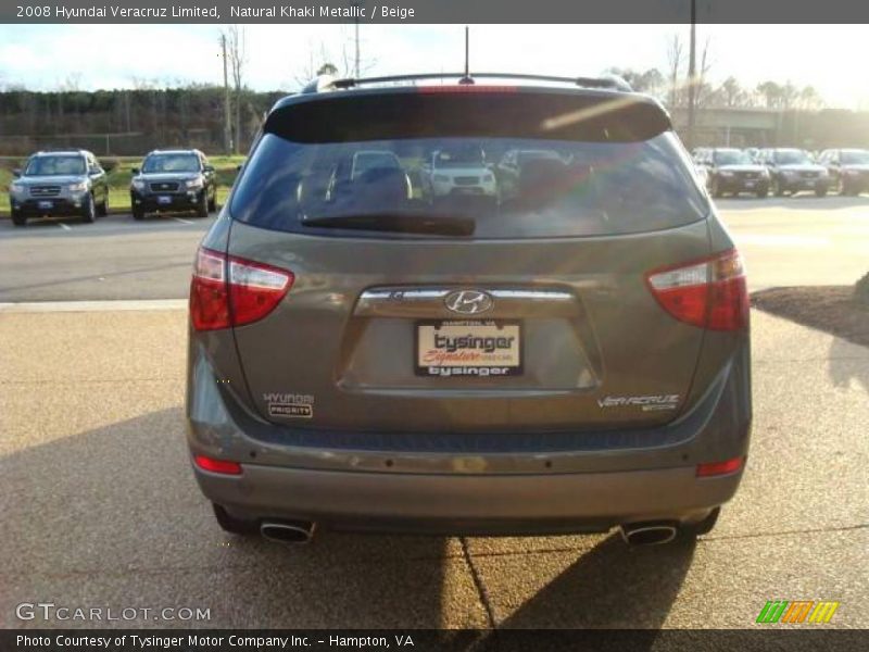 Natural Khaki Metallic / Beige 2008 Hyundai Veracruz Limited