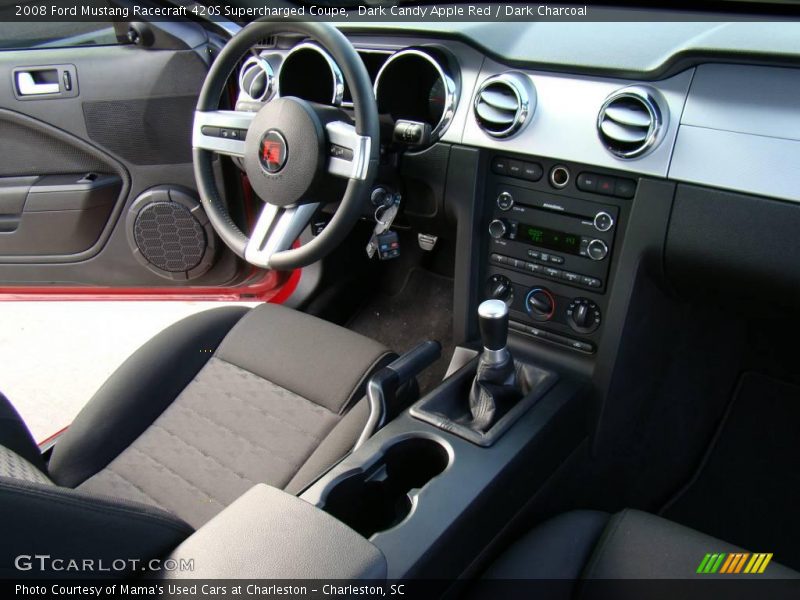 Dark Candy Apple Red / Dark Charcoal 2008 Ford Mustang Racecraft 420S Supercharged Coupe