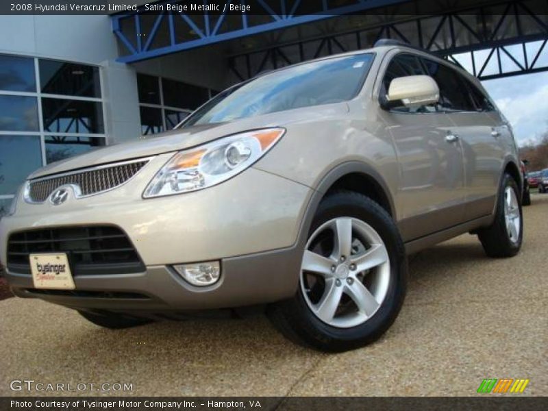 Satin Beige Metallic / Beige 2008 Hyundai Veracruz Limited
