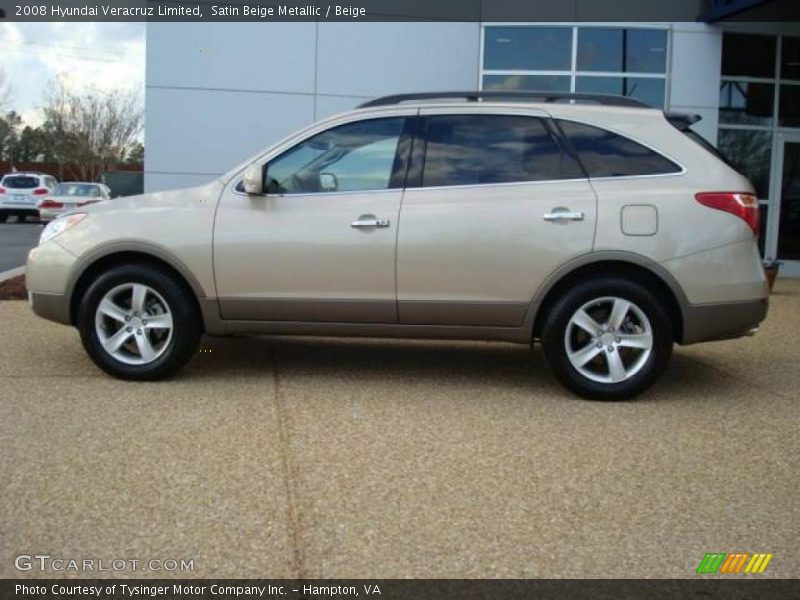 Satin Beige Metallic / Beige 2008 Hyundai Veracruz Limited