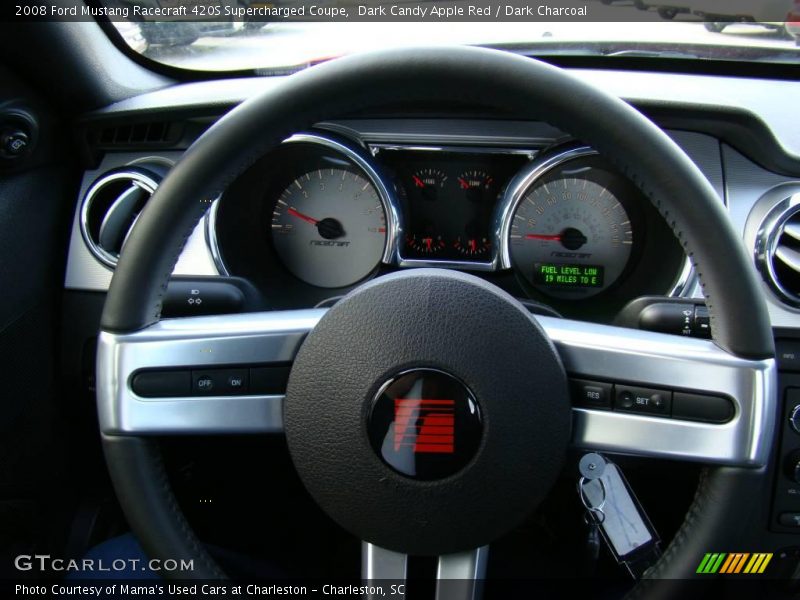 Dark Candy Apple Red / Dark Charcoal 2008 Ford Mustang Racecraft 420S Supercharged Coupe