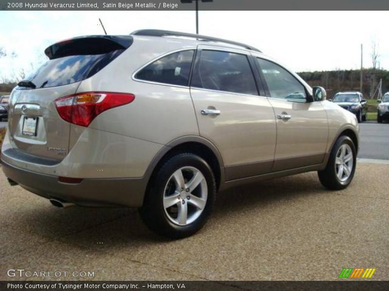 Satin Beige Metallic / Beige 2008 Hyundai Veracruz Limited