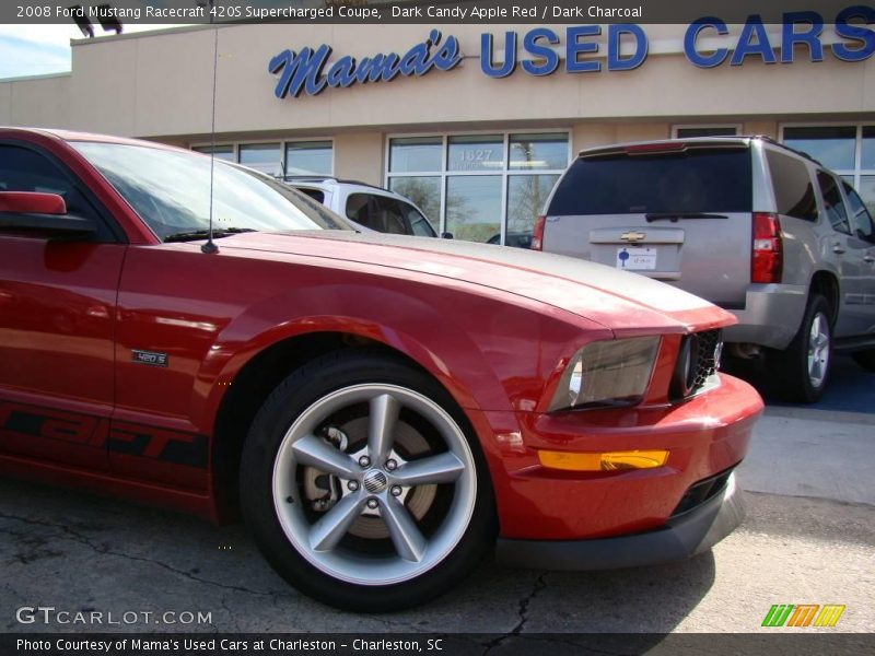 Dark Candy Apple Red / Dark Charcoal 2008 Ford Mustang Racecraft 420S Supercharged Coupe