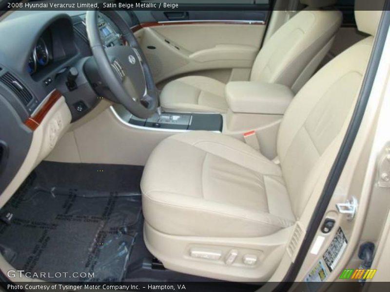 Satin Beige Metallic / Beige 2008 Hyundai Veracruz Limited
