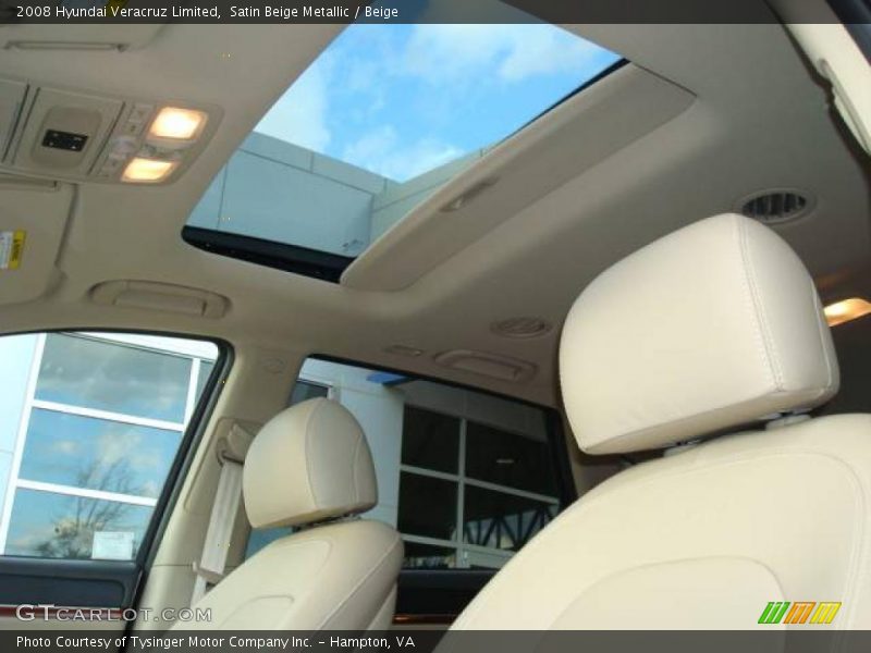Satin Beige Metallic / Beige 2008 Hyundai Veracruz Limited