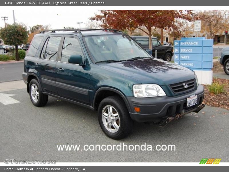 Cypress Green Pearl / Charcoal 1998 Honda CR-V EX 4WD