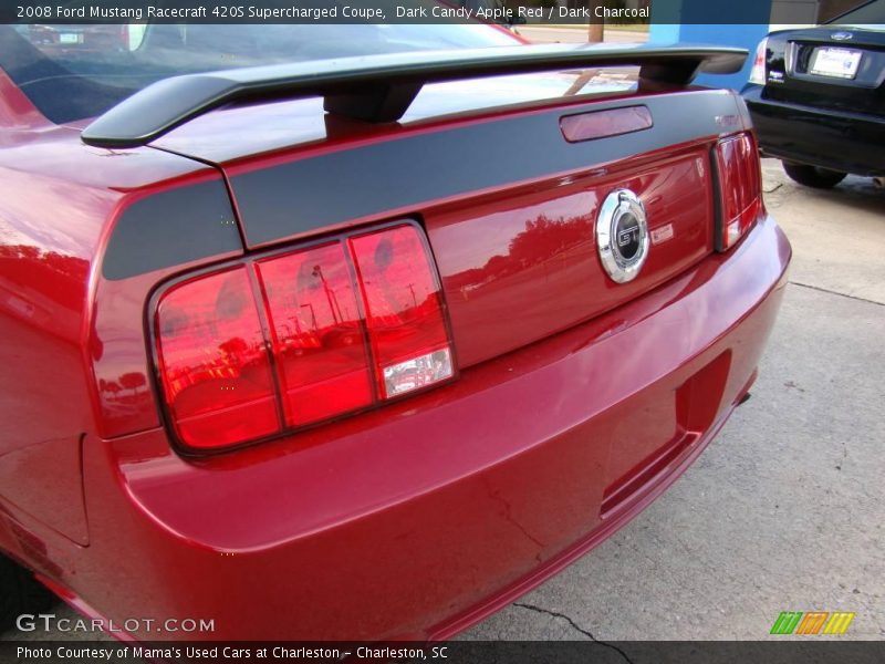 Dark Candy Apple Red / Dark Charcoal 2008 Ford Mustang Racecraft 420S Supercharged Coupe