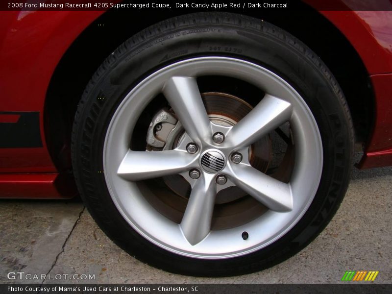 Dark Candy Apple Red / Dark Charcoal 2008 Ford Mustang Racecraft 420S Supercharged Coupe