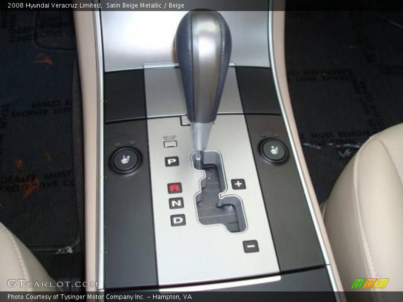 Satin Beige Metallic / Beige 2008 Hyundai Veracruz Limited