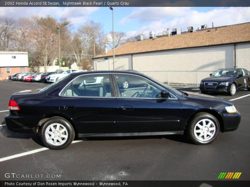 Nighthawk Black Pearl / Quartz Gray 2002 Honda Accord SE Sedan