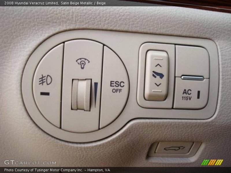 Satin Beige Metallic / Beige 2008 Hyundai Veracruz Limited
