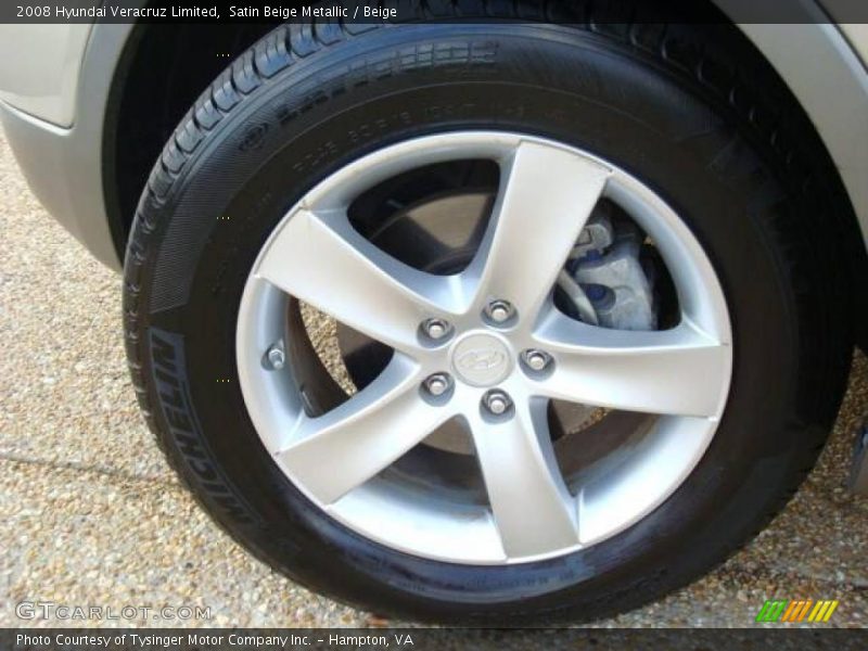 Satin Beige Metallic / Beige 2008 Hyundai Veracruz Limited