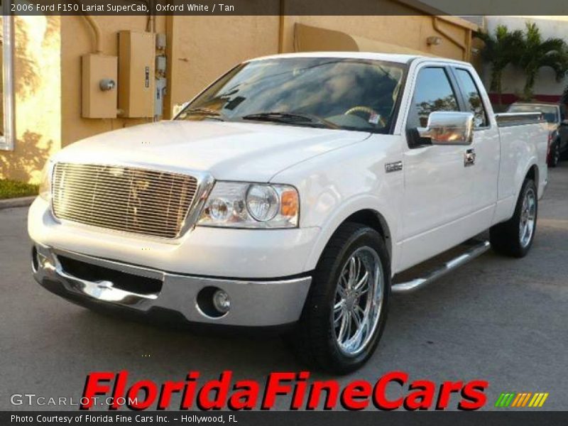 Oxford White / Tan 2006 Ford F150 Lariat SuperCab