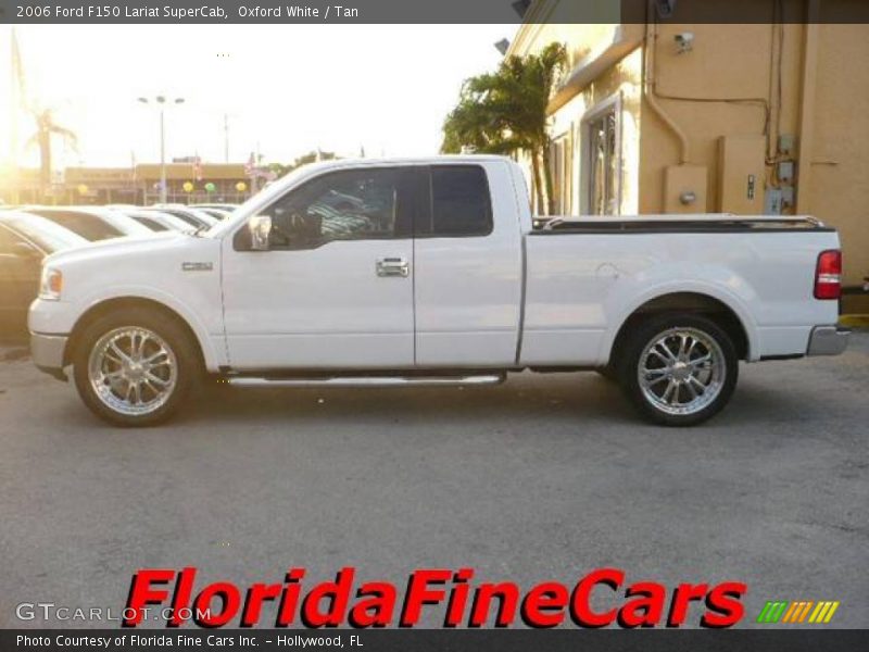 Oxford White / Tan 2006 Ford F150 Lariat SuperCab