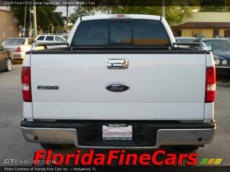 Oxford White / Tan 2006 Ford F150 Lariat SuperCab