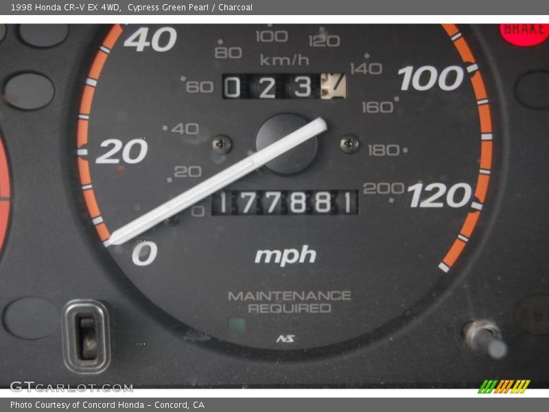 Cypress Green Pearl / Charcoal 1998 Honda CR-V EX 4WD