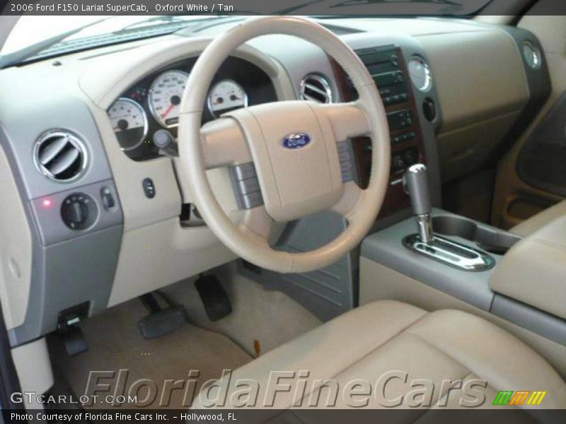 Oxford White / Tan 2006 Ford F150 Lariat SuperCab