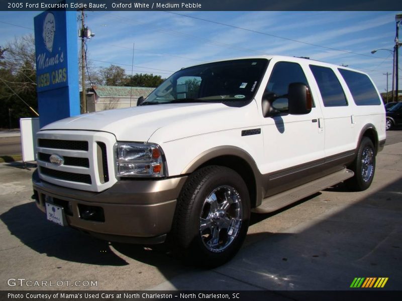 Oxford White / Medium Pebble 2005 Ford Excursion Eddie Bauer