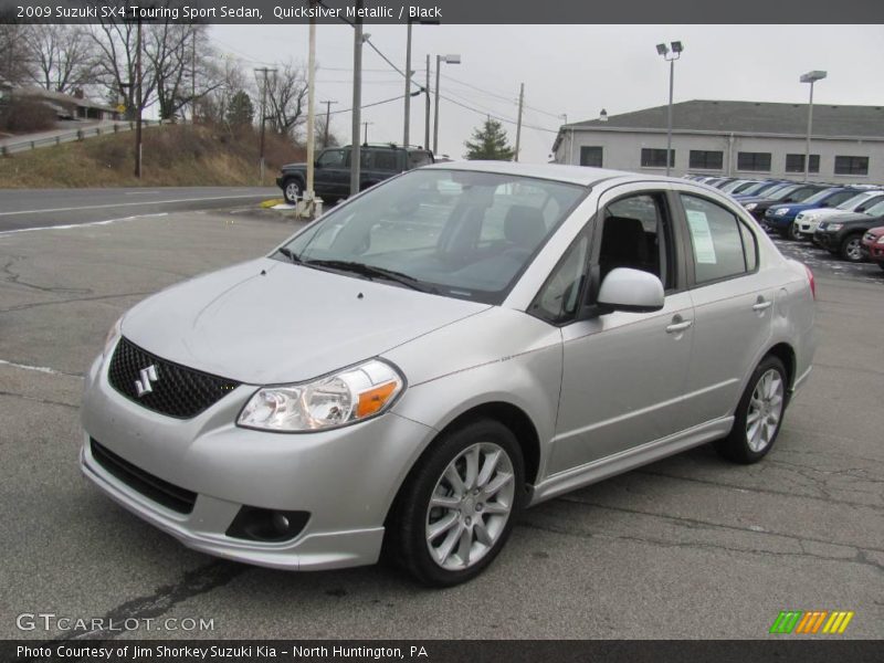 Quicksilver Metallic / Black 2009 Suzuki SX4 Touring Sport Sedan