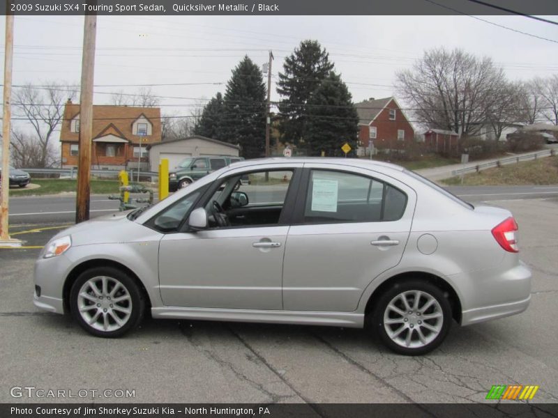 Quicksilver Metallic / Black 2009 Suzuki SX4 Touring Sport Sedan