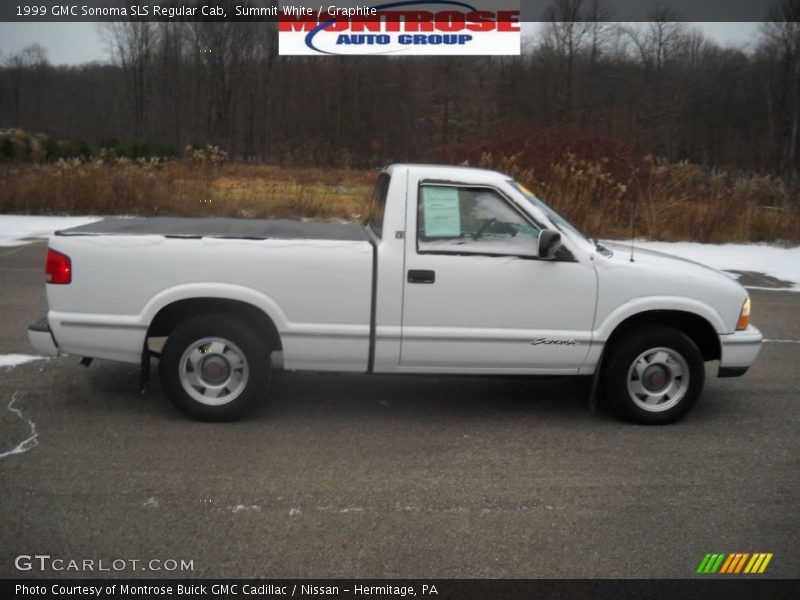 Summit White / Graphite 1999 GMC Sonoma SLS Regular Cab