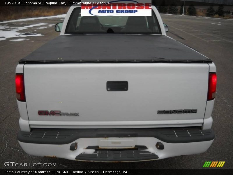 Summit White / Graphite 1999 GMC Sonoma SLS Regular Cab