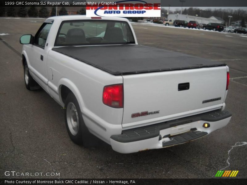 Summit White / Graphite 1999 GMC Sonoma SLS Regular Cab