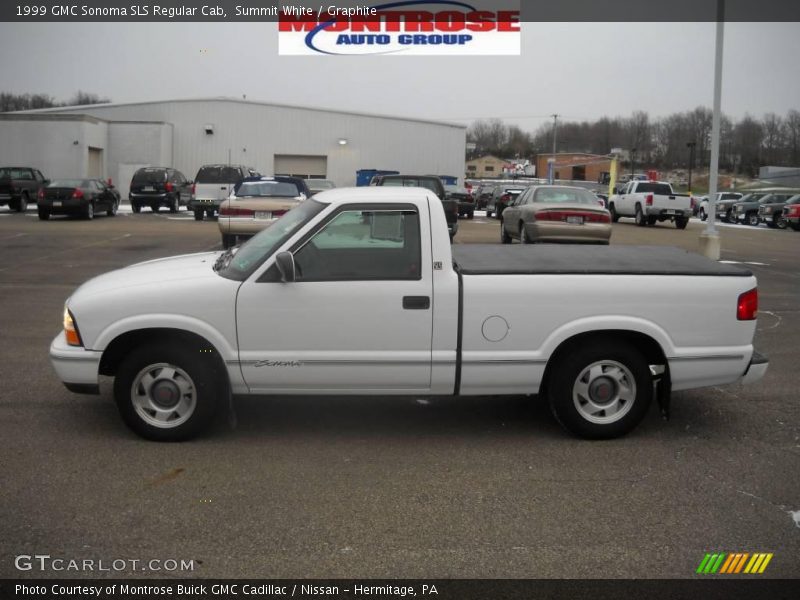 Summit White / Graphite 1999 GMC Sonoma SLS Regular Cab