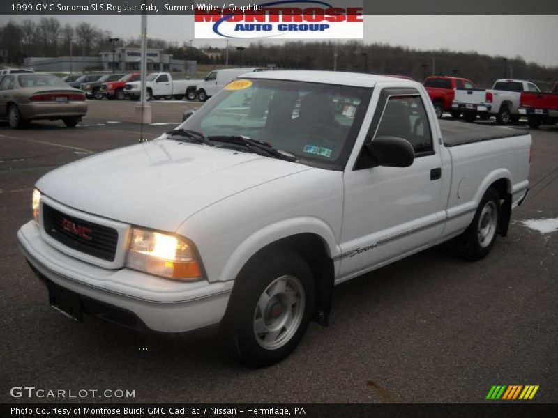 Summit White / Graphite 1999 GMC Sonoma SLS Regular Cab