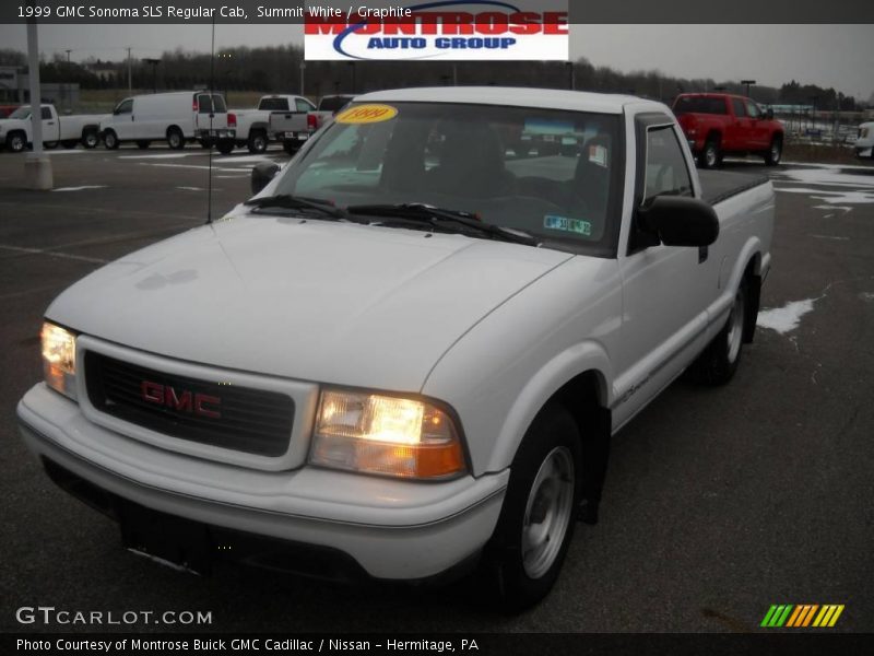 Summit White / Graphite 1999 GMC Sonoma SLS Regular Cab