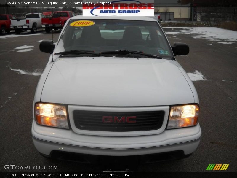 Summit White / Graphite 1999 GMC Sonoma SLS Regular Cab