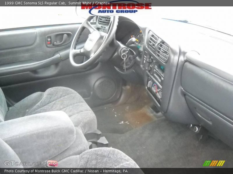 Summit White / Graphite 1999 GMC Sonoma SLS Regular Cab