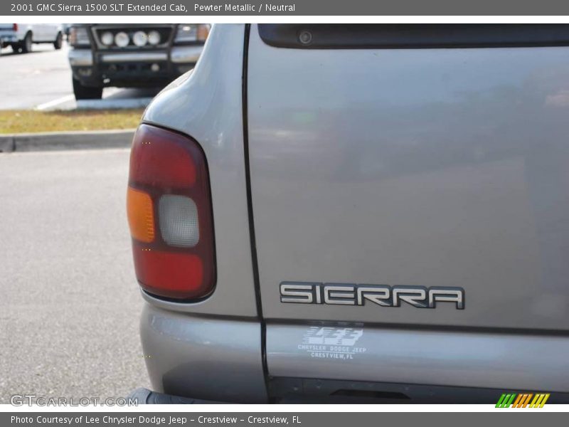 Pewter Metallic / Neutral 2001 GMC Sierra 1500 SLT Extended Cab