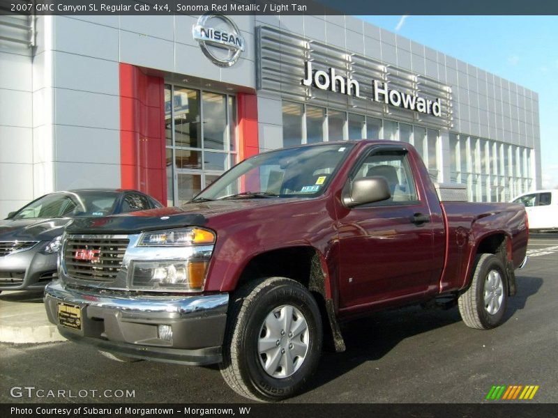 Sonoma Red Metallic / Light Tan 2007 GMC Canyon SL Regular Cab 4x4