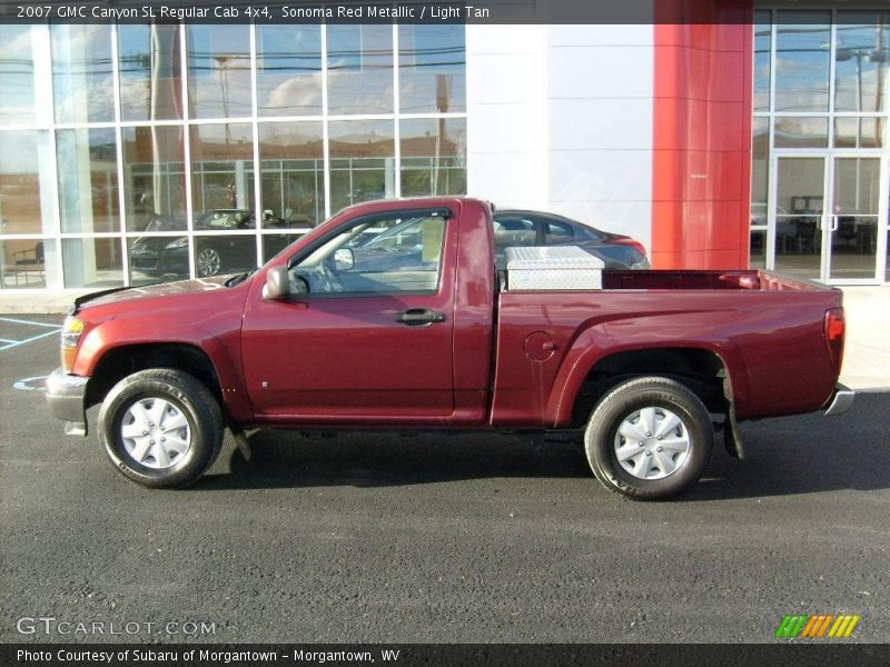 Sonoma Red Metallic / Light Tan 2007 GMC Canyon SL Regular Cab 4x4