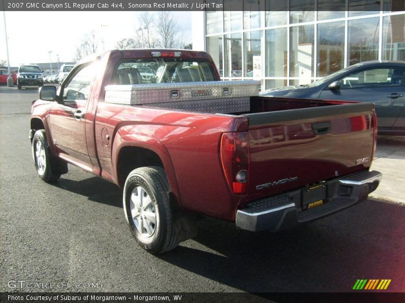 Sonoma Red Metallic / Light Tan 2007 GMC Canyon SL Regular Cab 4x4