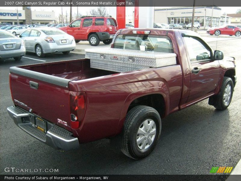 Sonoma Red Metallic / Light Tan 2007 GMC Canyon SL Regular Cab 4x4