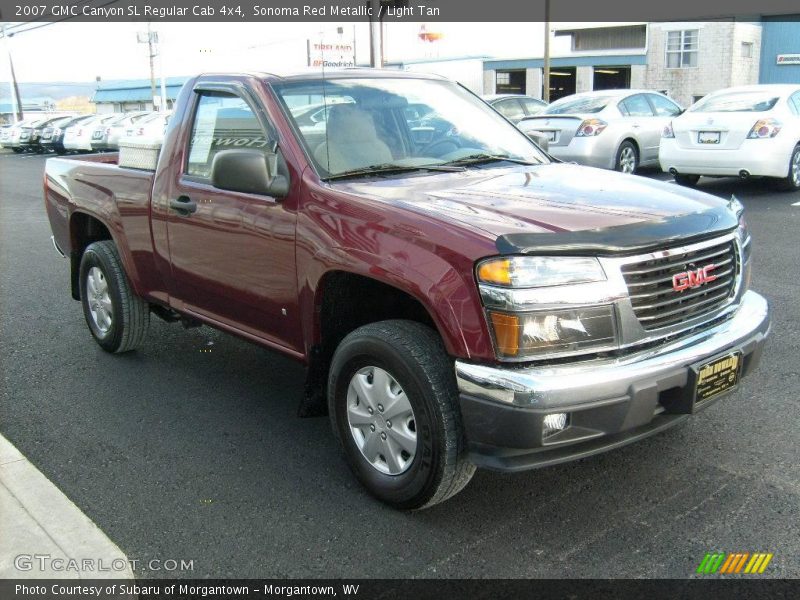 Sonoma Red Metallic / Light Tan 2007 GMC Canyon SL Regular Cab 4x4