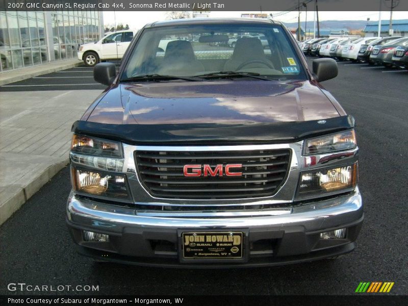 Sonoma Red Metallic / Light Tan 2007 GMC Canyon SL Regular Cab 4x4