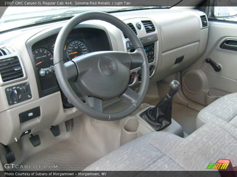Sonoma Red Metallic / Light Tan 2007 GMC Canyon SL Regular Cab 4x4