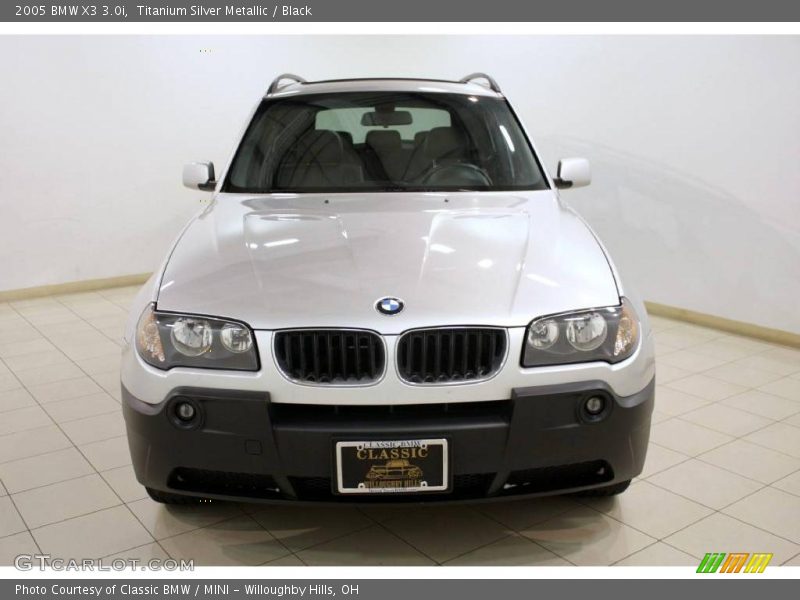 Titanium Silver Metallic / Black 2005 BMW X3 3.0i