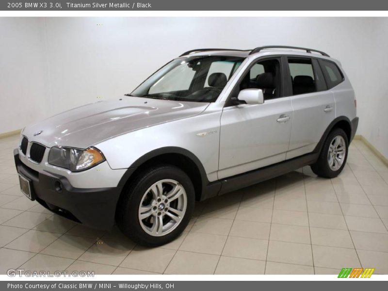 Titanium Silver Metallic / Black 2005 BMW X3 3.0i