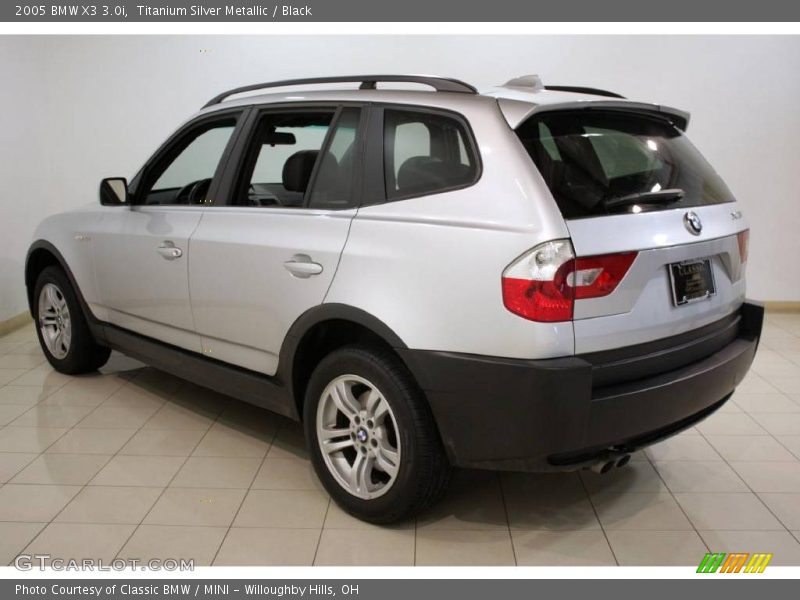 Titanium Silver Metallic / Black 2005 BMW X3 3.0i