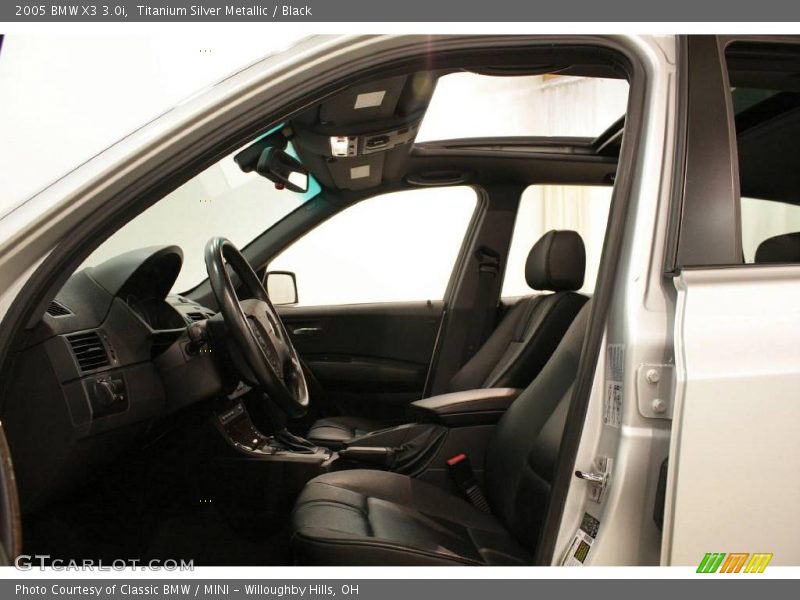 Titanium Silver Metallic / Black 2005 BMW X3 3.0i