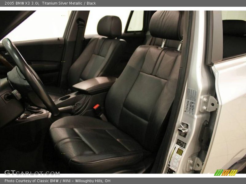 Titanium Silver Metallic / Black 2005 BMW X3 3.0i