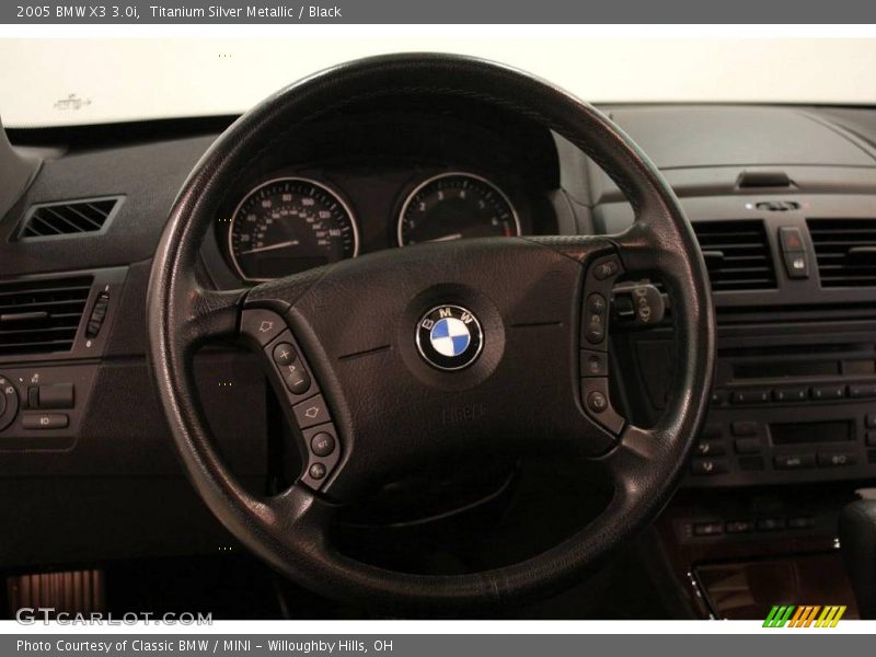 Titanium Silver Metallic / Black 2005 BMW X3 3.0i