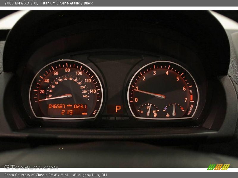 Titanium Silver Metallic / Black 2005 BMW X3 3.0i