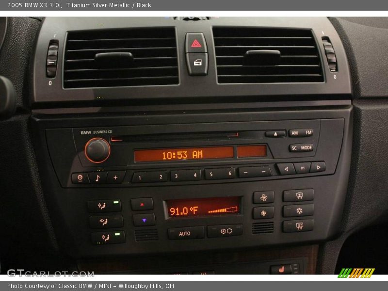 Titanium Silver Metallic / Black 2005 BMW X3 3.0i